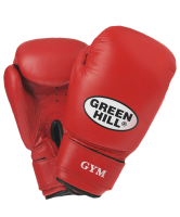 перчатки боксерские gym bgg-2018, 14oz, кожа, красные