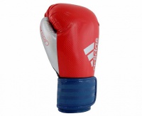 перчатки боксерские adidas hybrid 75 красно-сине-серебристые adih75