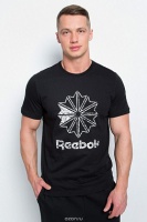 футболка мужская reebok bk4183 черная