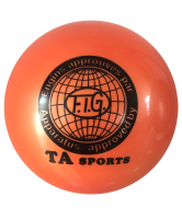 мяч для художественной гимнастики rgb-101, 19 см, оранжевый