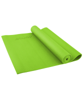 коврик для йоги fm-101, pvc, 173x61x0,4 см, зеленый