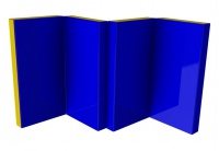мат гимнастический ronin №7 (200 х 100 х 10), складной из 4х частей, с добавлением слоя поролона	