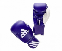 перчатки боксерские adidas response сине-белые adibt01