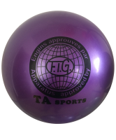 мяч для художественной гимнастики rgb-101, 19 см, фиолетовый
