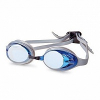 очки для плавания fashy power mirror pioneer 4156-12 зеркально-синие линзы, зеркальная оправа