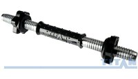 гриф гантельный titan ф31х6 мм, l-450 мм, с мягкой обрезиненной ручкой, з/г