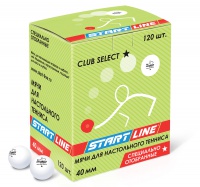 мячи для н/т start line - club select 1* (120 шт, белые)