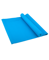 коврик для йоги fm-101, pvc, 173x61x0,8 см, синий