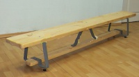 скамейка гимнастическая оптима 3,5м на металлических ножках sportiko