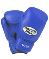 перчатки боксерские gym bgg-2018, 14oz, кожа, синие