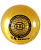 мяч для художественной гимнастики rgb-102, 19 см, желтый, с блестками