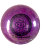мяч для художественной гимнастики rgb-102, 15 см, фиолетовый, с блестками
